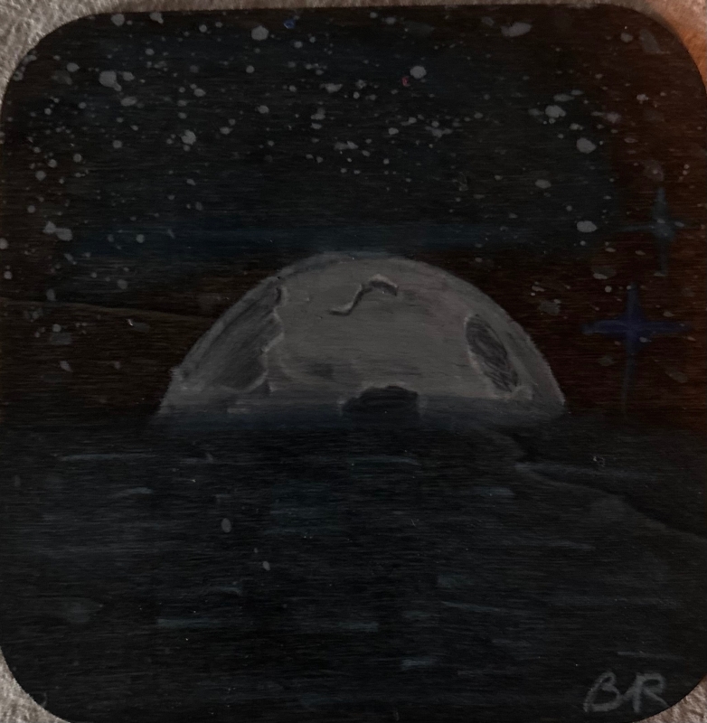 Oceans Moon by artist Bentley Radabaugh